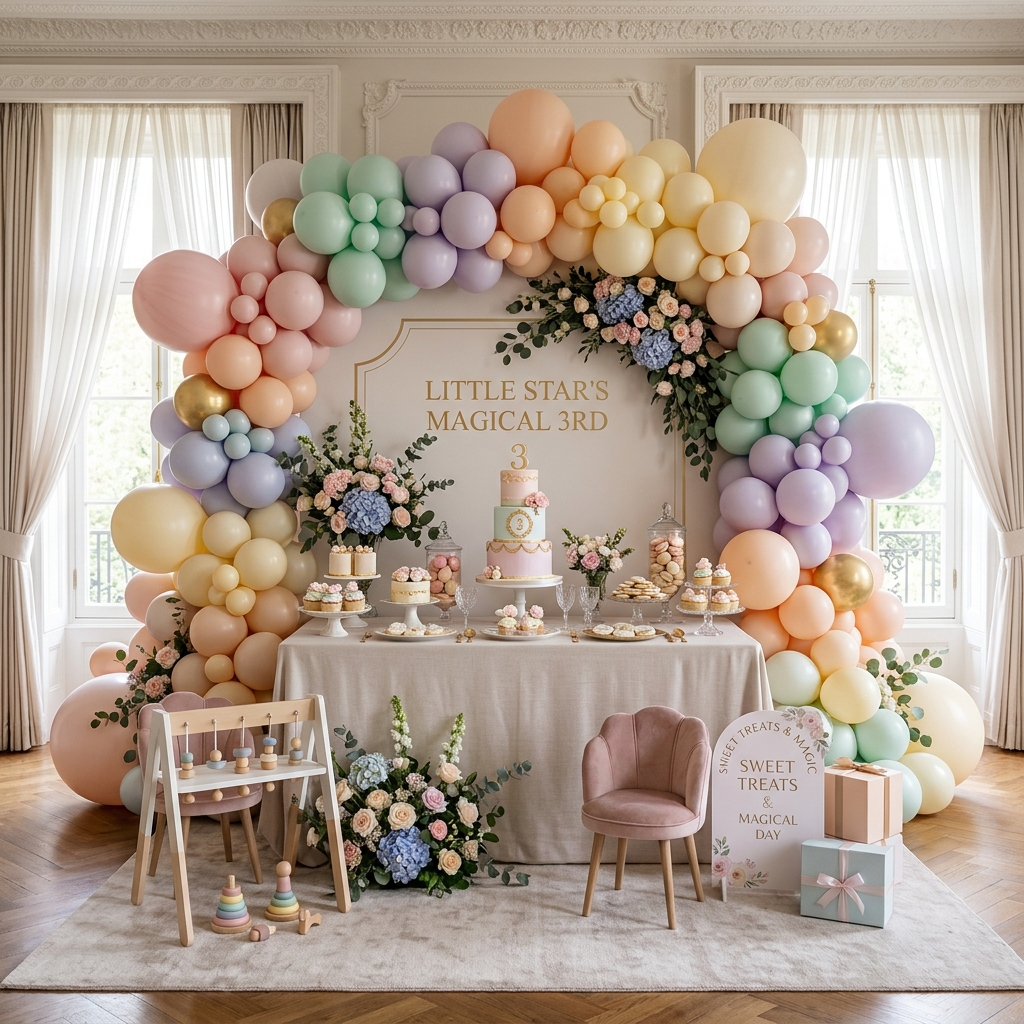 Decor cu baloane pentru eveniment